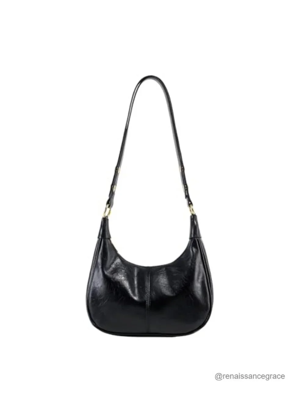 Small Hobo Bag Crescent Shoulder Purse Faux Leather Crossbody